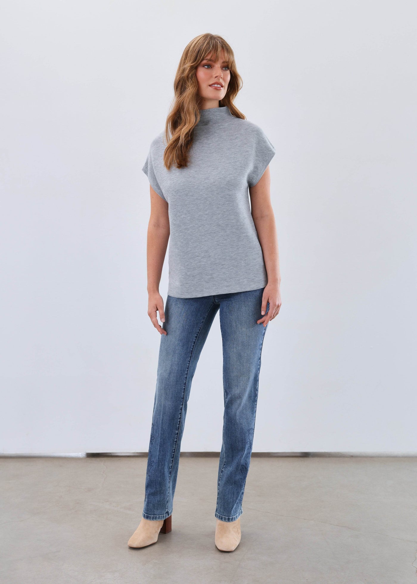 Ottoman Cap Sleeve Sweater - Dream Pants