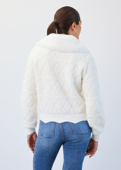 Detachable Collar Sweater Bomber French Dressing Jeans