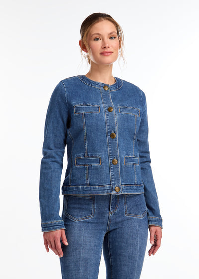 Collarless Jacket French Dressing Jeans