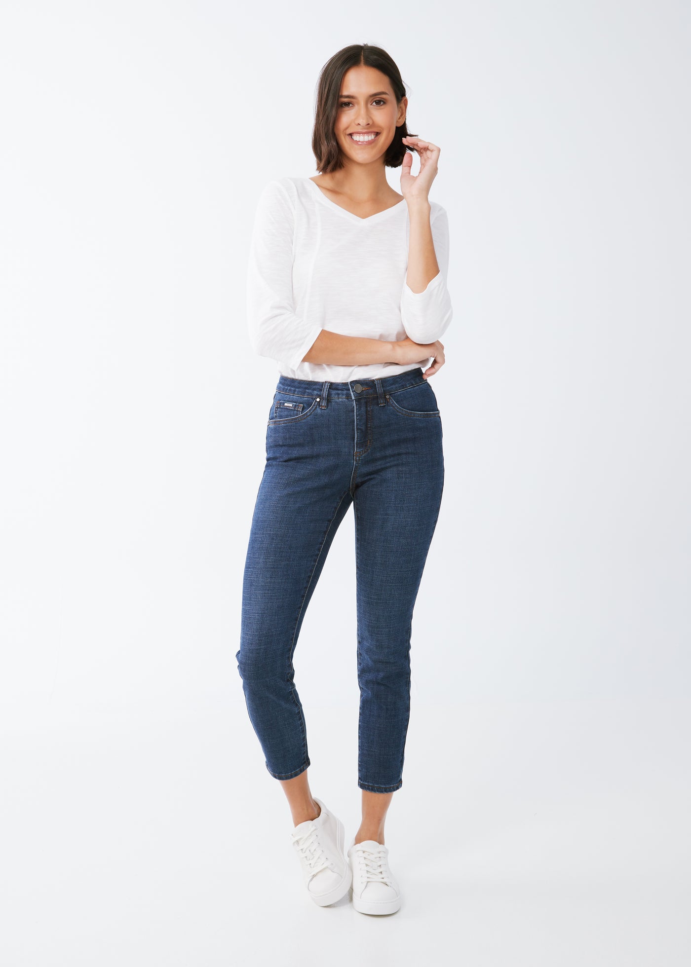 Olivia Slim Ankle French Dressing Jeans