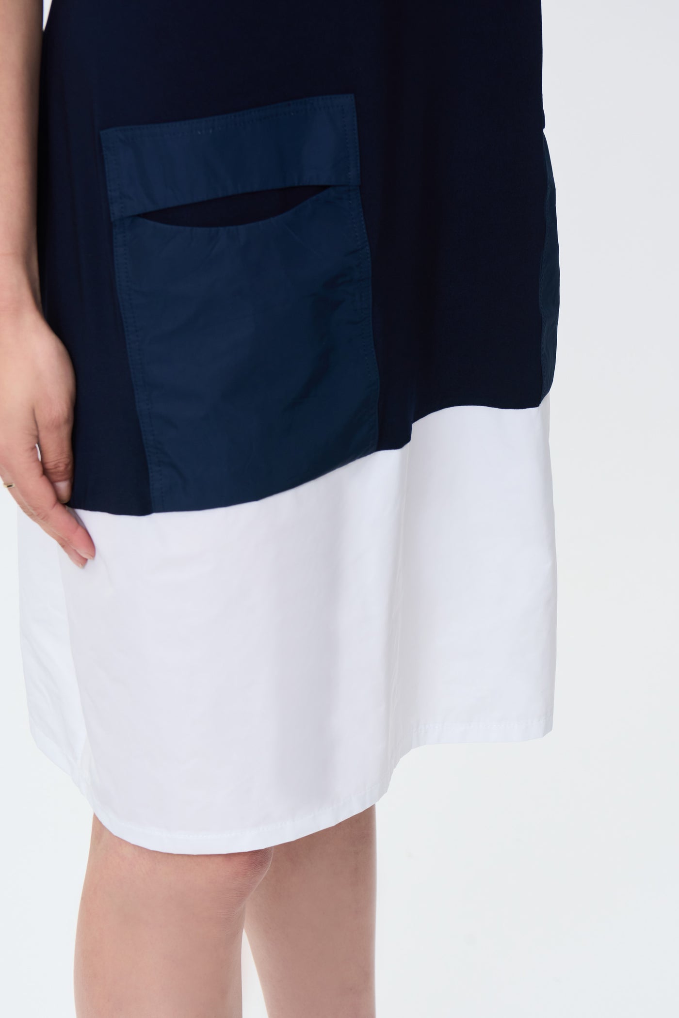 Colour-Block Short Sleeve Cocoon Dress Joseph Ribkoff