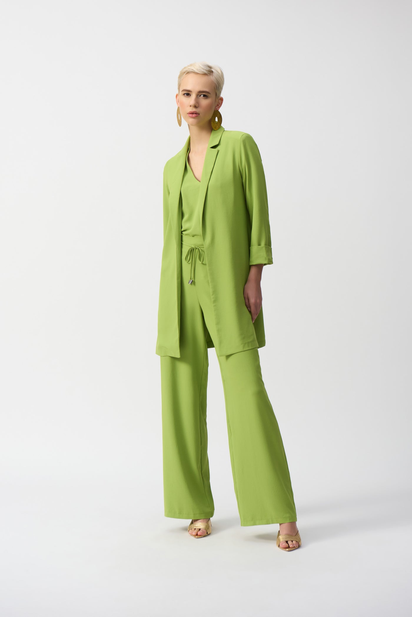 Flowy Long Notched Blazer Joseph Ribkoff