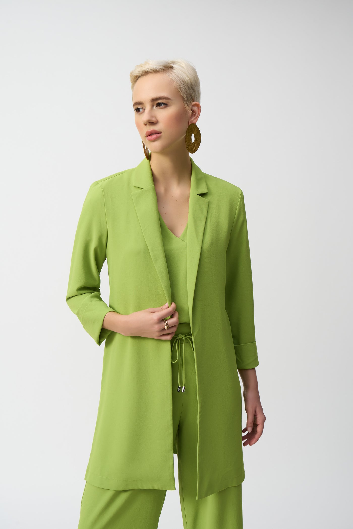 Flowy Long Notched Blazer Joseph Ribkoff