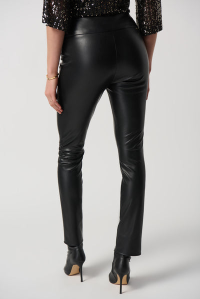 Joseph Ribkoff Faux Leather Slim Fit Pull-On Pants 