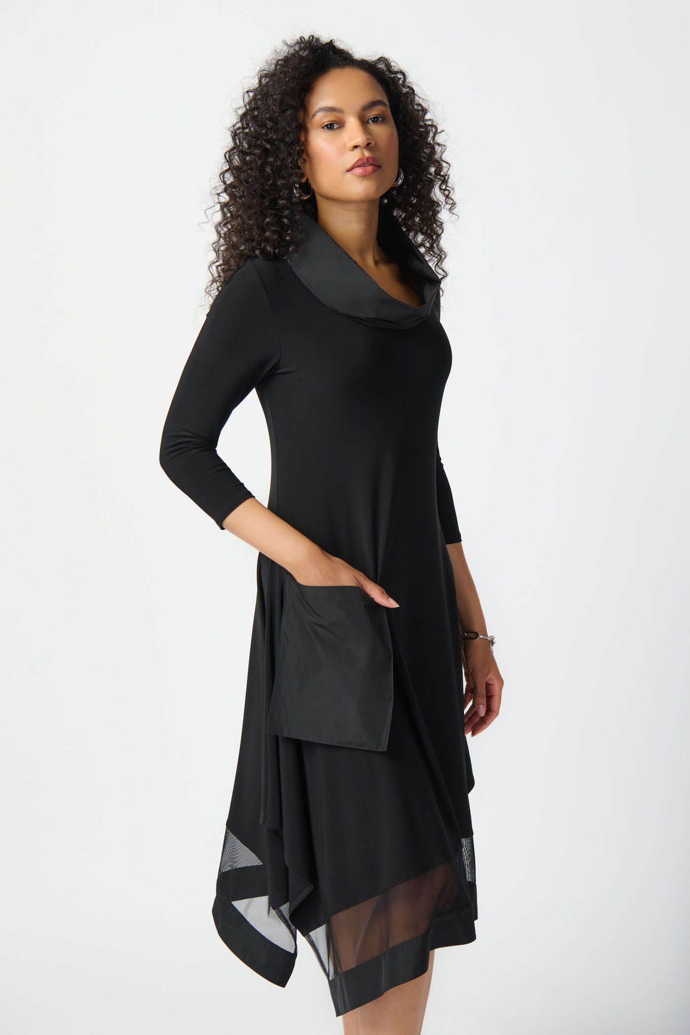 Joseph Ribkoff Silky Knit Handkerchief Dress 