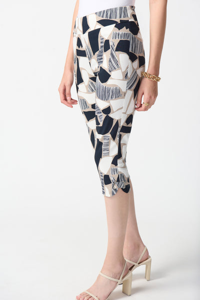 Millennium Abstract Print Capri Pants Joseph Ribkoff