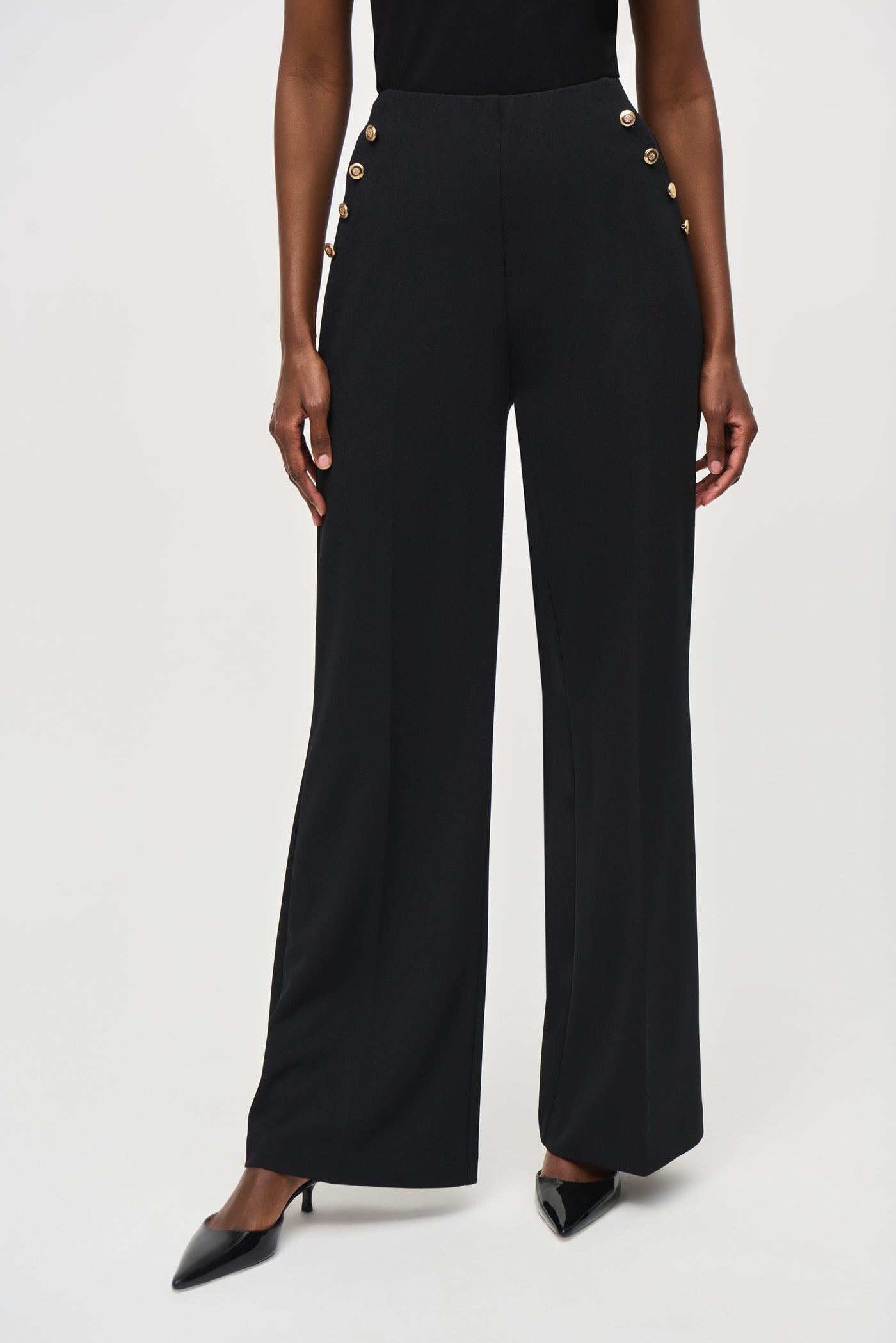 Scuba Crepe Wide-Leg Pull-On Pants Joseph Ribkoff