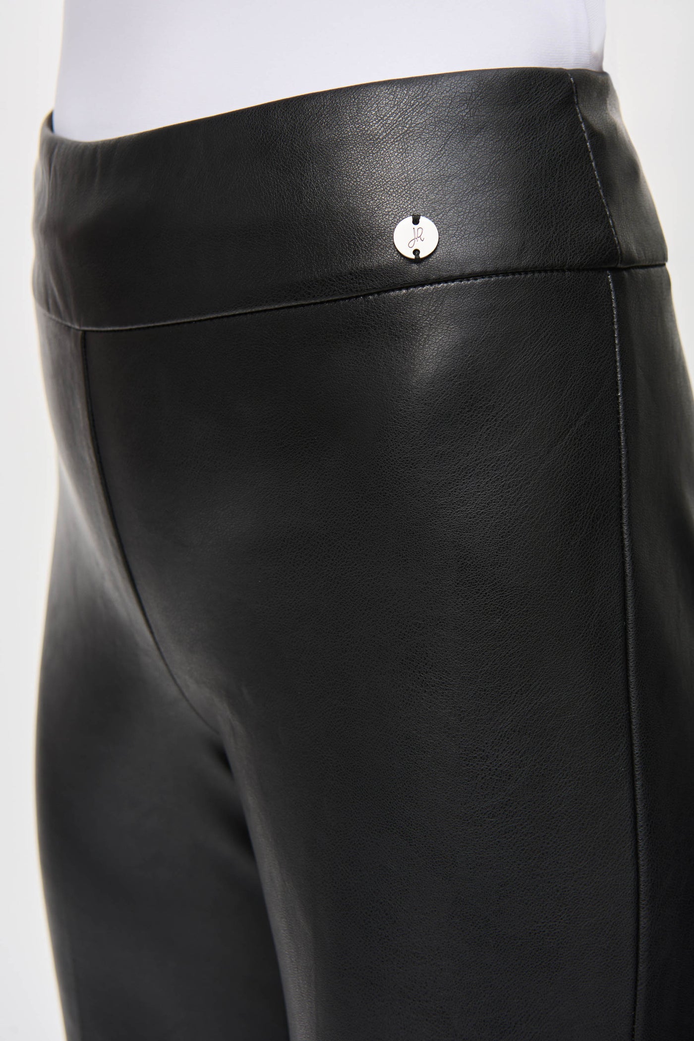 Leatherette Flared Pull-On Pants Joseph Ribkoff