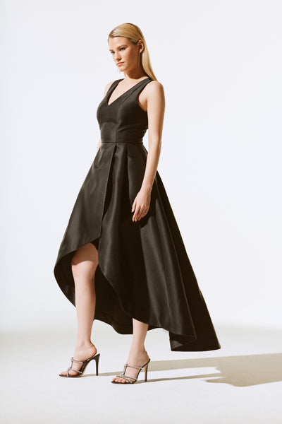 Woven Twill Fit And Flare Gown Joseph Ribkoff