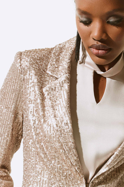 Sequined Straight Blazer Joseph Ribkoff