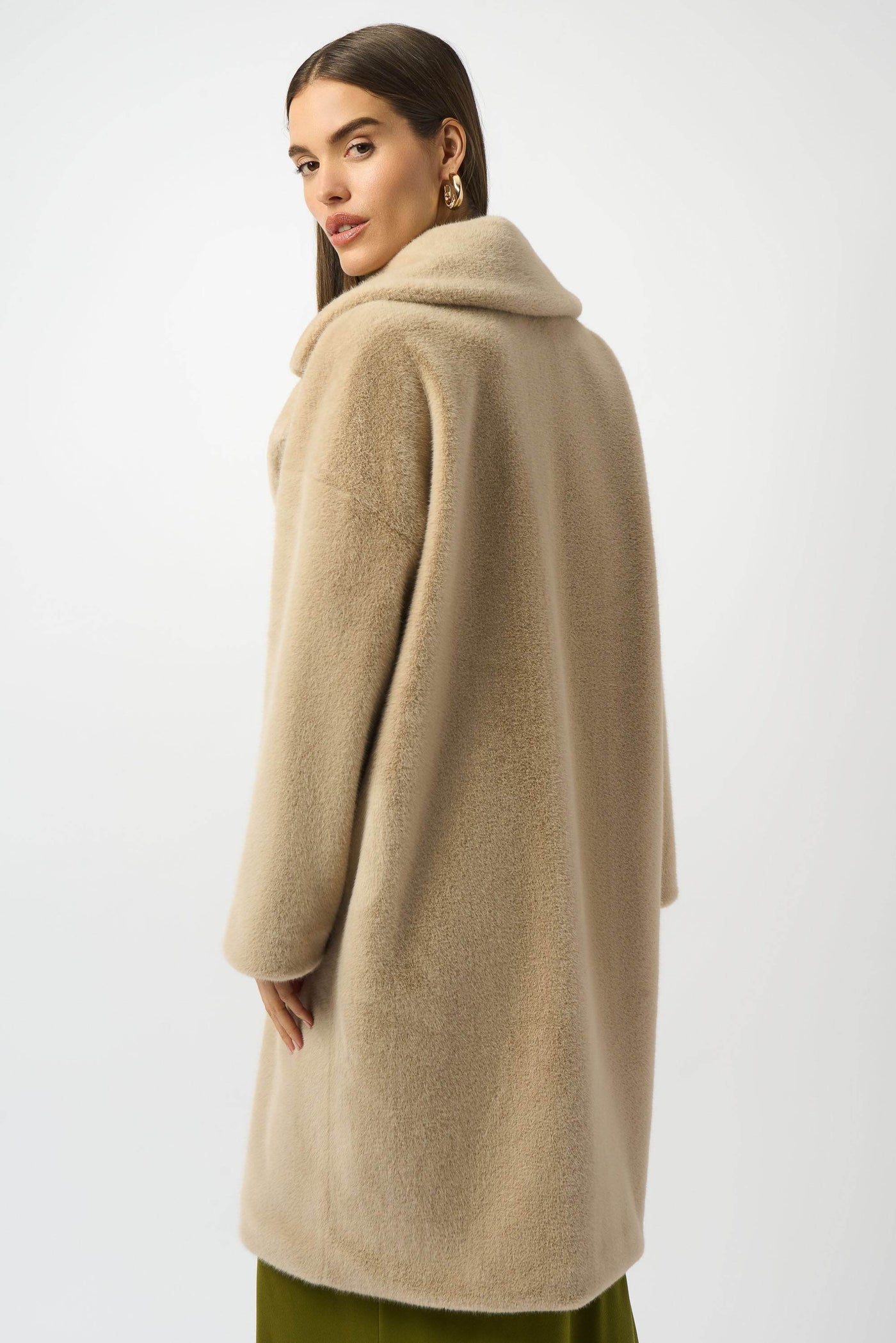 Faux Fur Straight Coat - Dream Pants