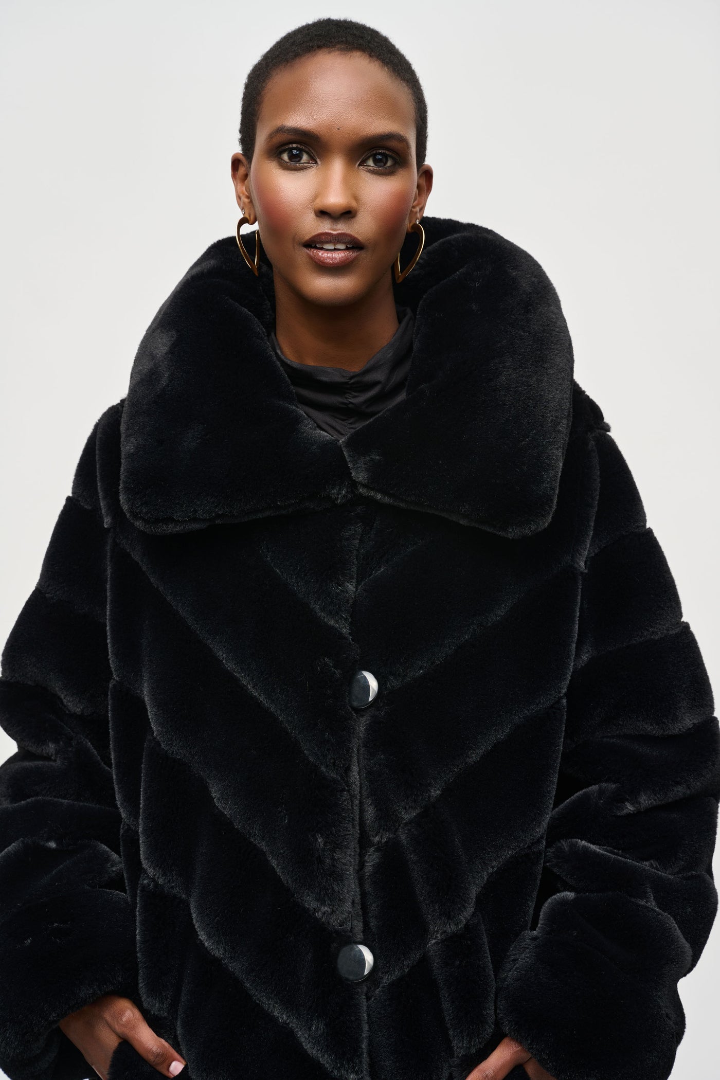 Reversible Faux Fur Coat Joseph Ribkoff