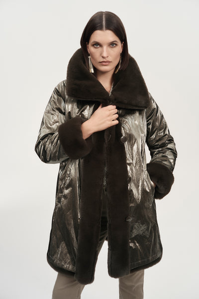 Reversible Faux Fur Coat Joseph Ribkoff