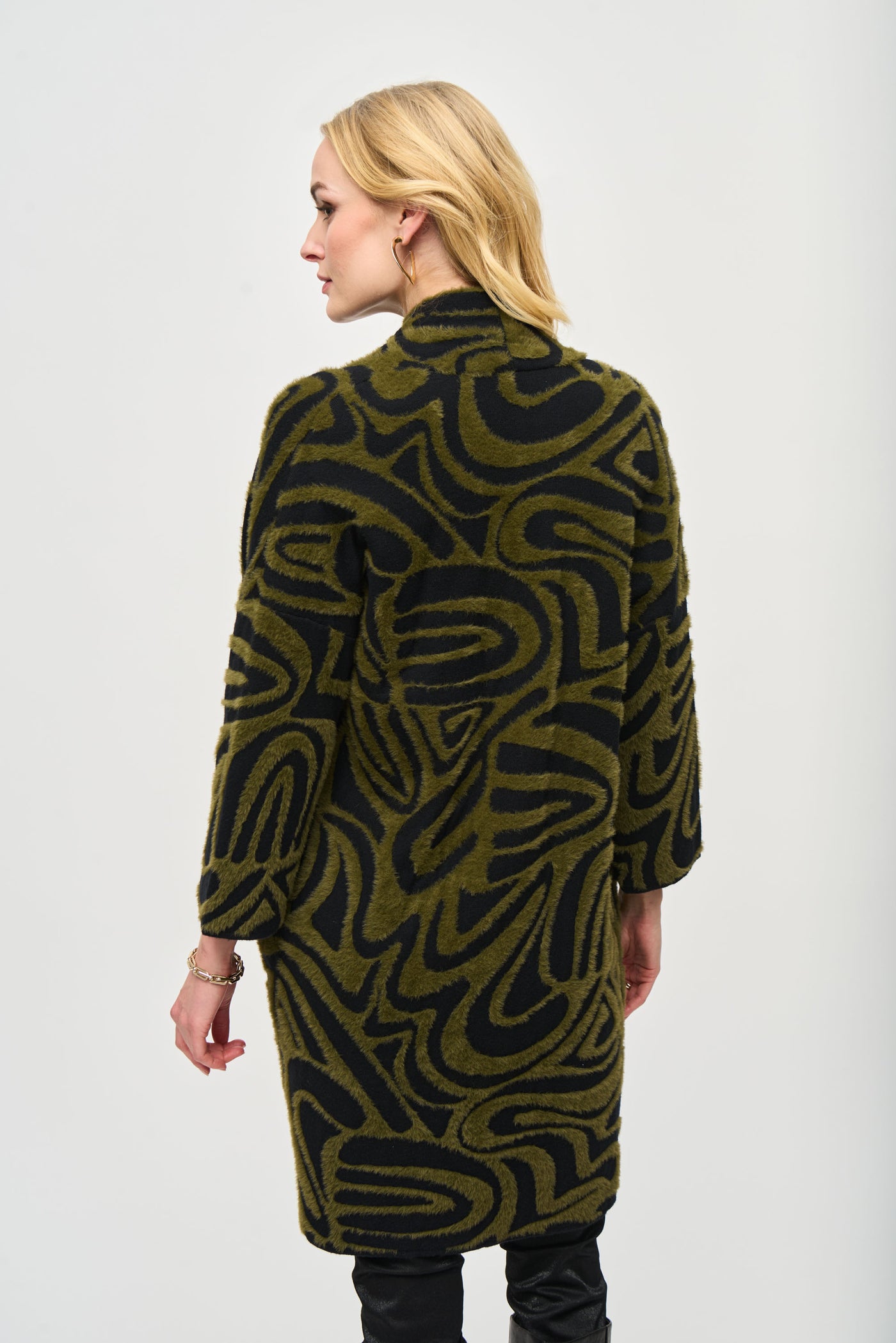 Embossed Jacquard Knit Cover Up Joseph Ribkoff