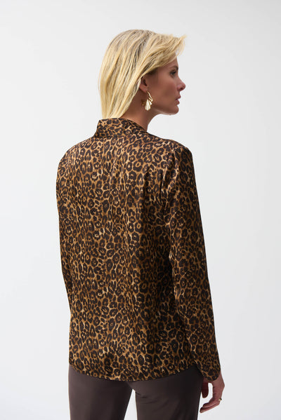 Satin Animal Print Top Joseph Ribkoff