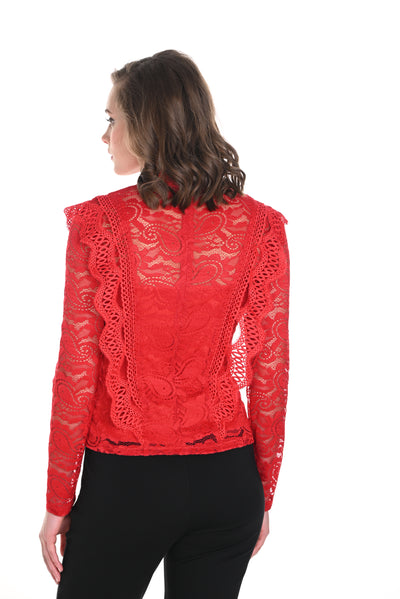 Lace Long Sleeve Top Frank Lyman