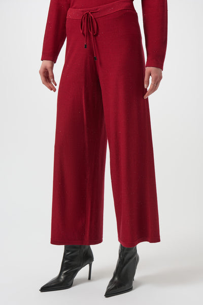 Sequined Sweater Knit Culotte Pants Joseph Ribkoff