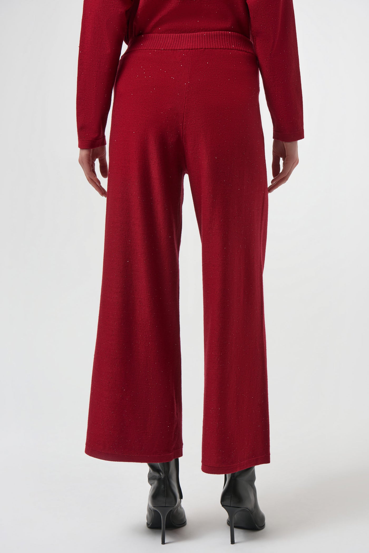 Sequined Sweater Knit Culotte Pants Joseph Ribkoff