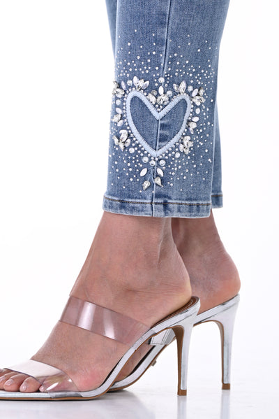 Heart-Shaped Rhinestones Jean Frank Lyman