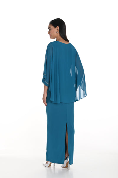 Chiffon Overlay Dress Frank Lyman