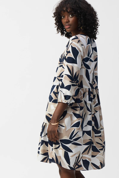 Gauze Tropical Print Trapeze Dress - Dream Pants