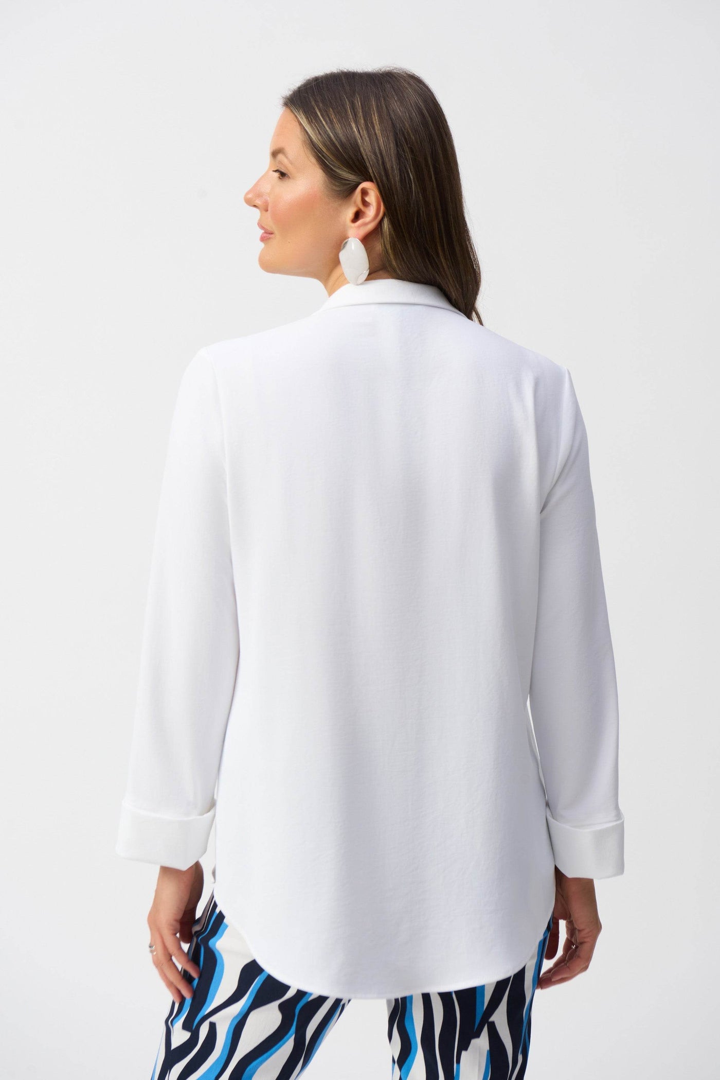 Eggshell Straight Top With Button Detail - Dream Pants