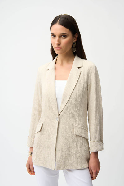 Seersucker Straight Blazer - Dream Pants