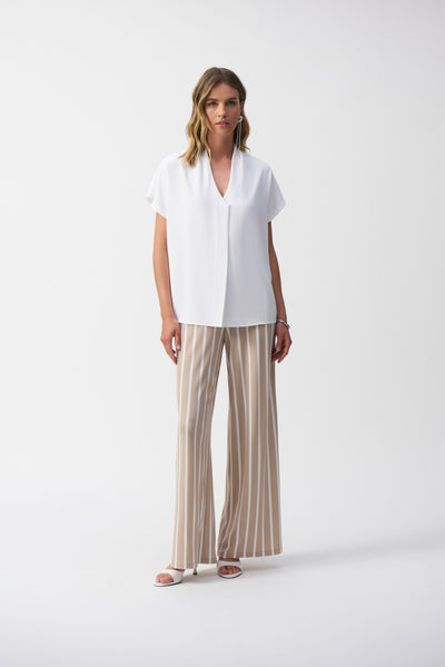 Textured Woven Straight Top Joseph Ribkoff