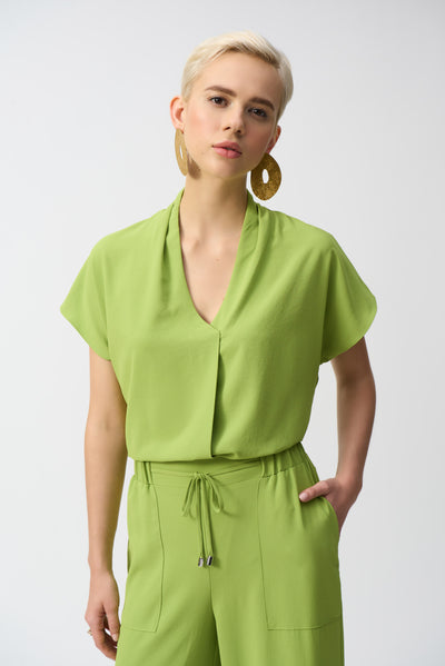 Textured Woven Straight Top Joseph Ribkoff