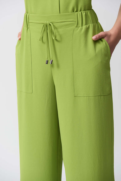 Textured Woven Wide-Leg Pants Joseph Ribkoff