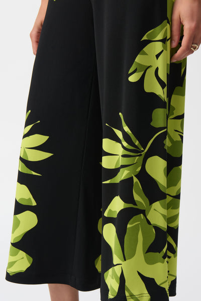 Silky Knit Floral Print Culotte Pants Joseph Ribkoff