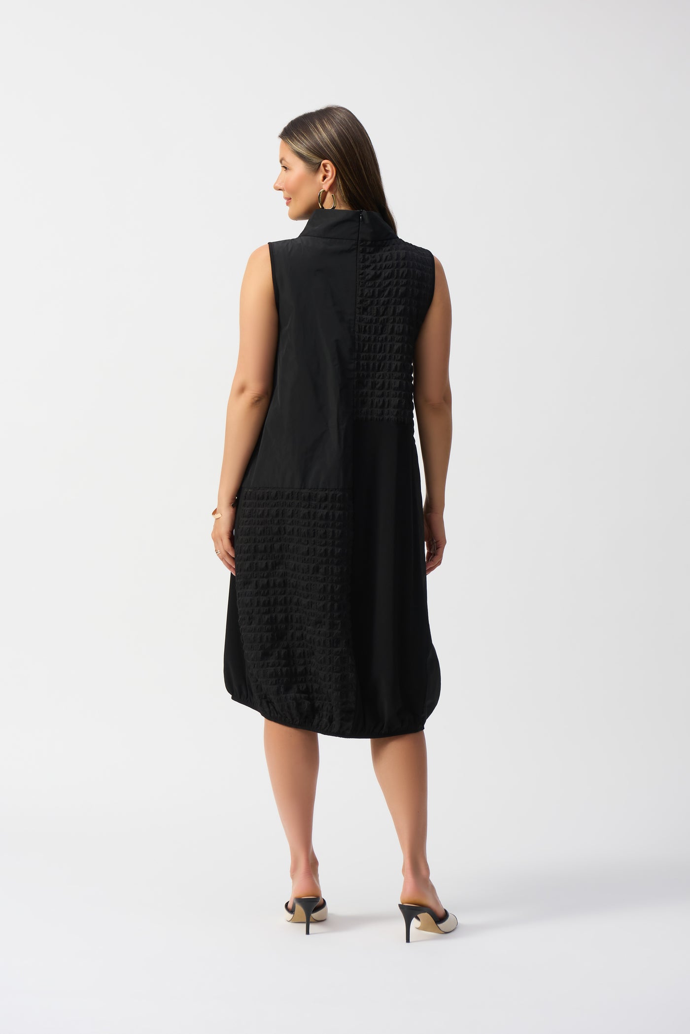 Bubble Jacquard Sleeveless Cocoon Dress Joseph Ribkoff