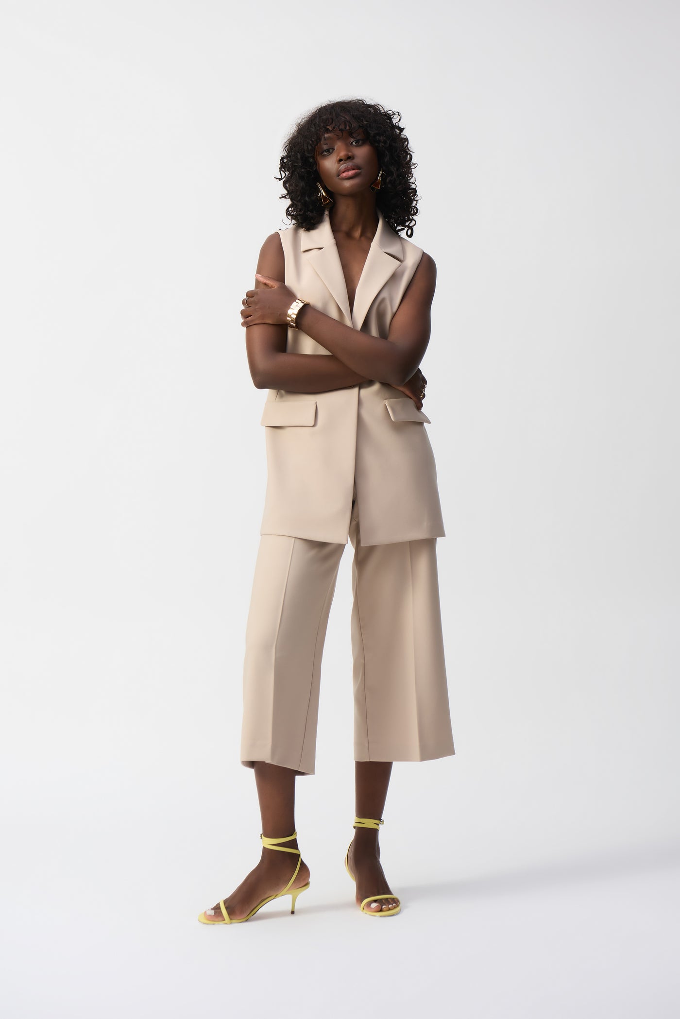 Lux Twill Pull-on Culotte Pants Joseph Ribkoff