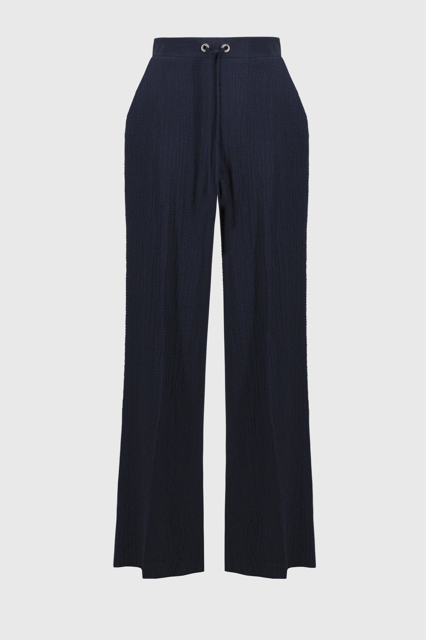 Seersucker Wide Leg Pull-On Pants Joseph Ribkoff