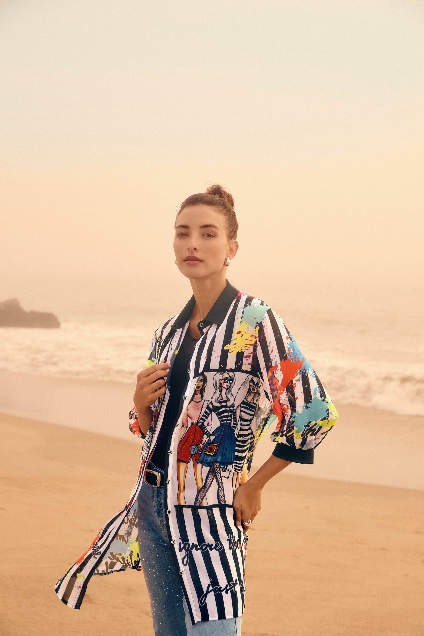 Casual Graphic Button Shirt - Dream Pants