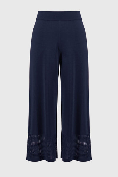 Sweater Knit Culotte with Pointelle Detail - Dream Pants