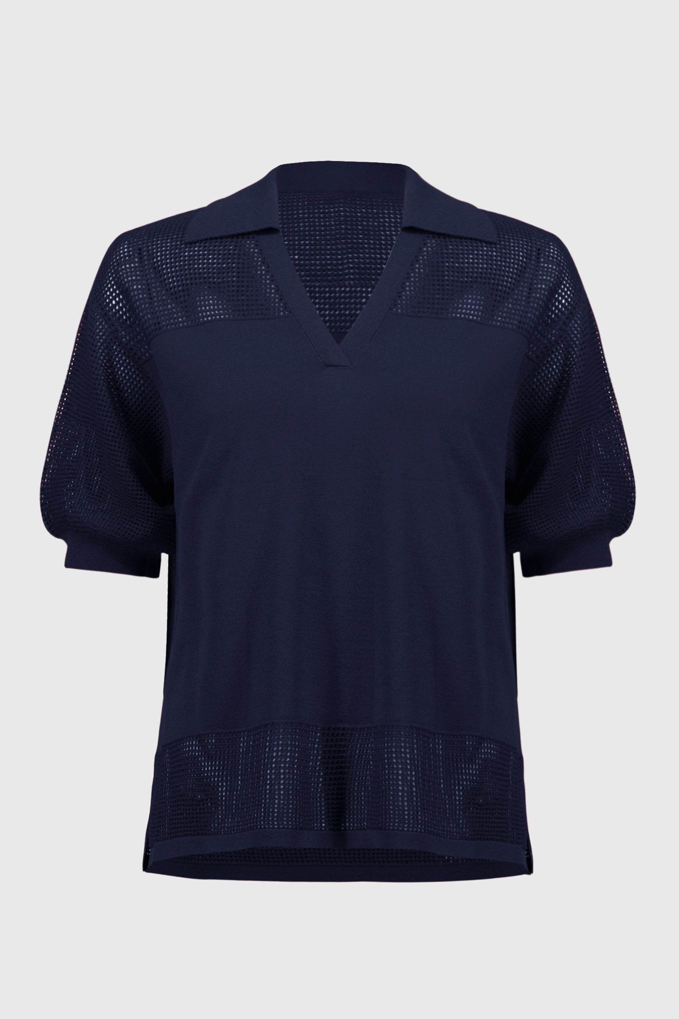 Sweater Knit Pullover With Pointelle Detail - Dream Pants