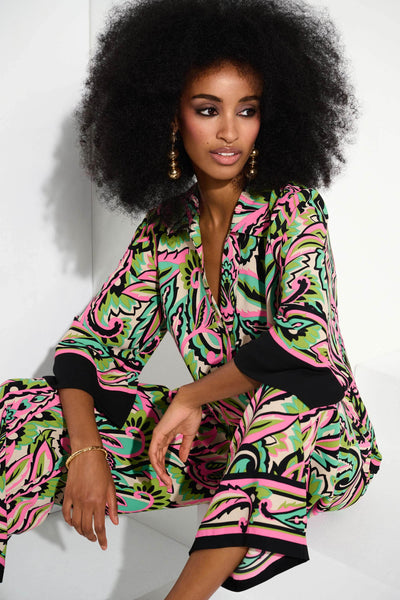 Woven Paisley Print Boxy Top - Dream Pants