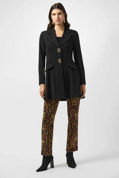 Silky Knit Animal Print Straight Pants - Dream Pants