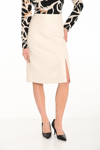 Faux Leather Pencil Skirt Frank Lyman
