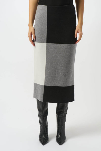 Jacquard Sweater Colour Block Skirt - Dream Pants