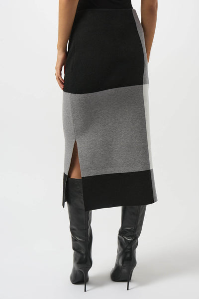 Jacquard Sweater Colour Block Skirt - Dream Pants