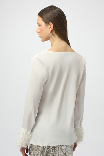 Recycled Satin Cowl Neck Top Joseph Ribkoff