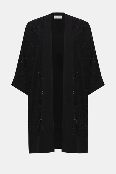 Sweater Knit Cover-Up with Iron-On Detail Joseph Ribkoff