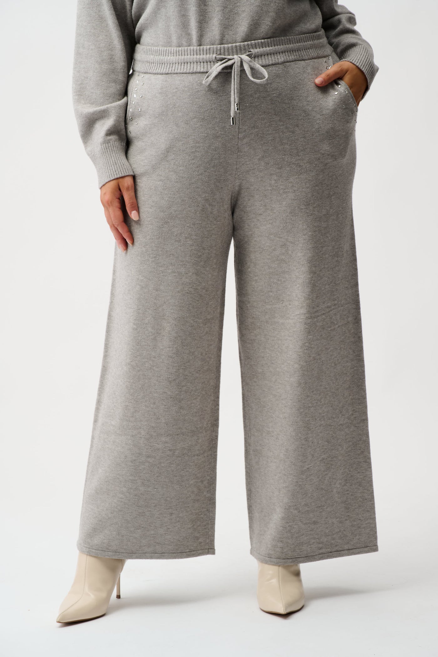 Sweater Knit Wide Leg Pull-On Pants Joseph Ribkoff