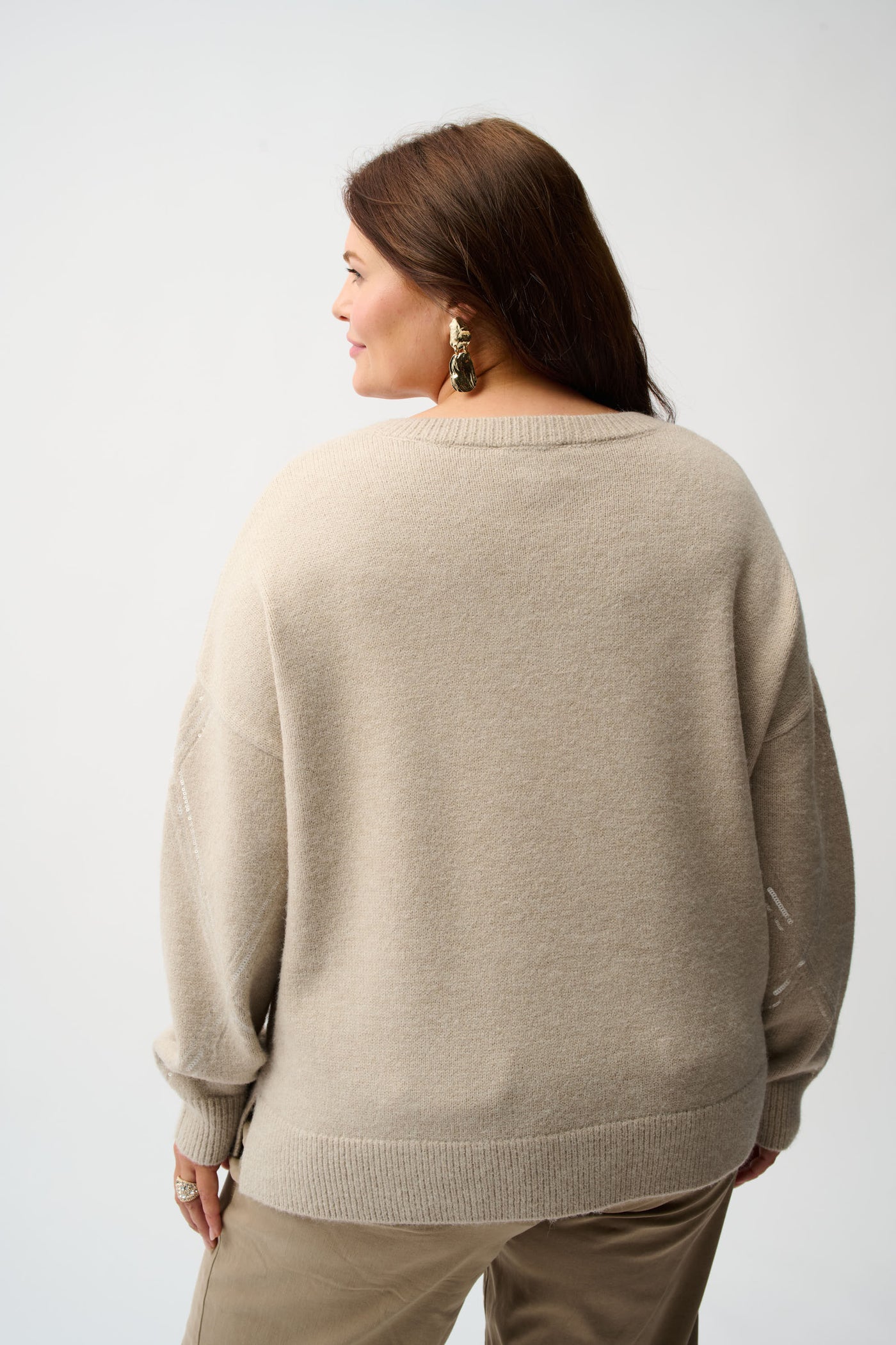 Sweater Knit Pullover with Sequins Joseph Ribkoff