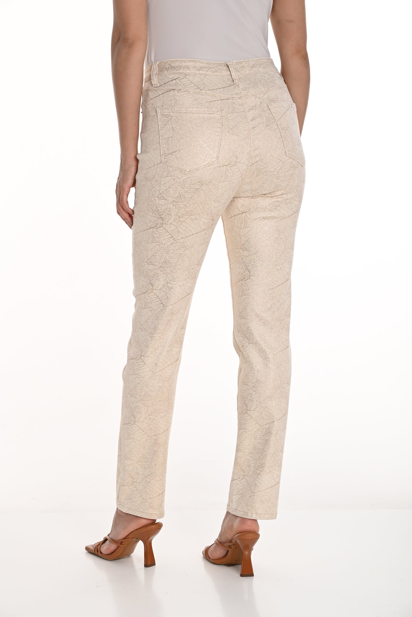 Abstract Casual Slim Pants Frank Lyman