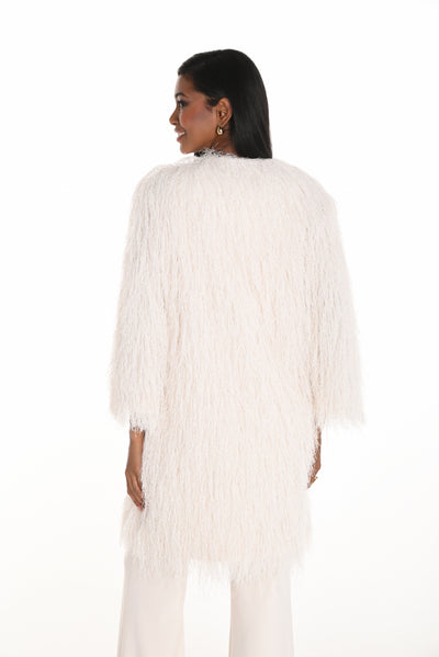 Feathered Textured Coat Frank Lyman