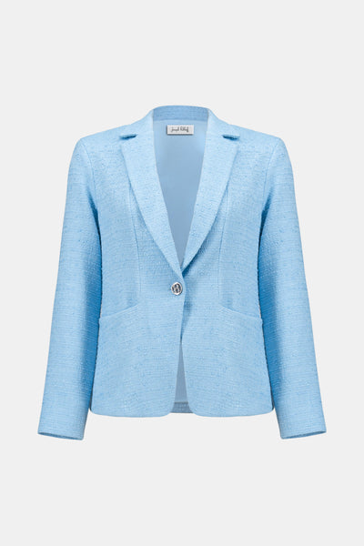 Bouclé Fitted Blazer With Notched Collar Joseph Ribkoff