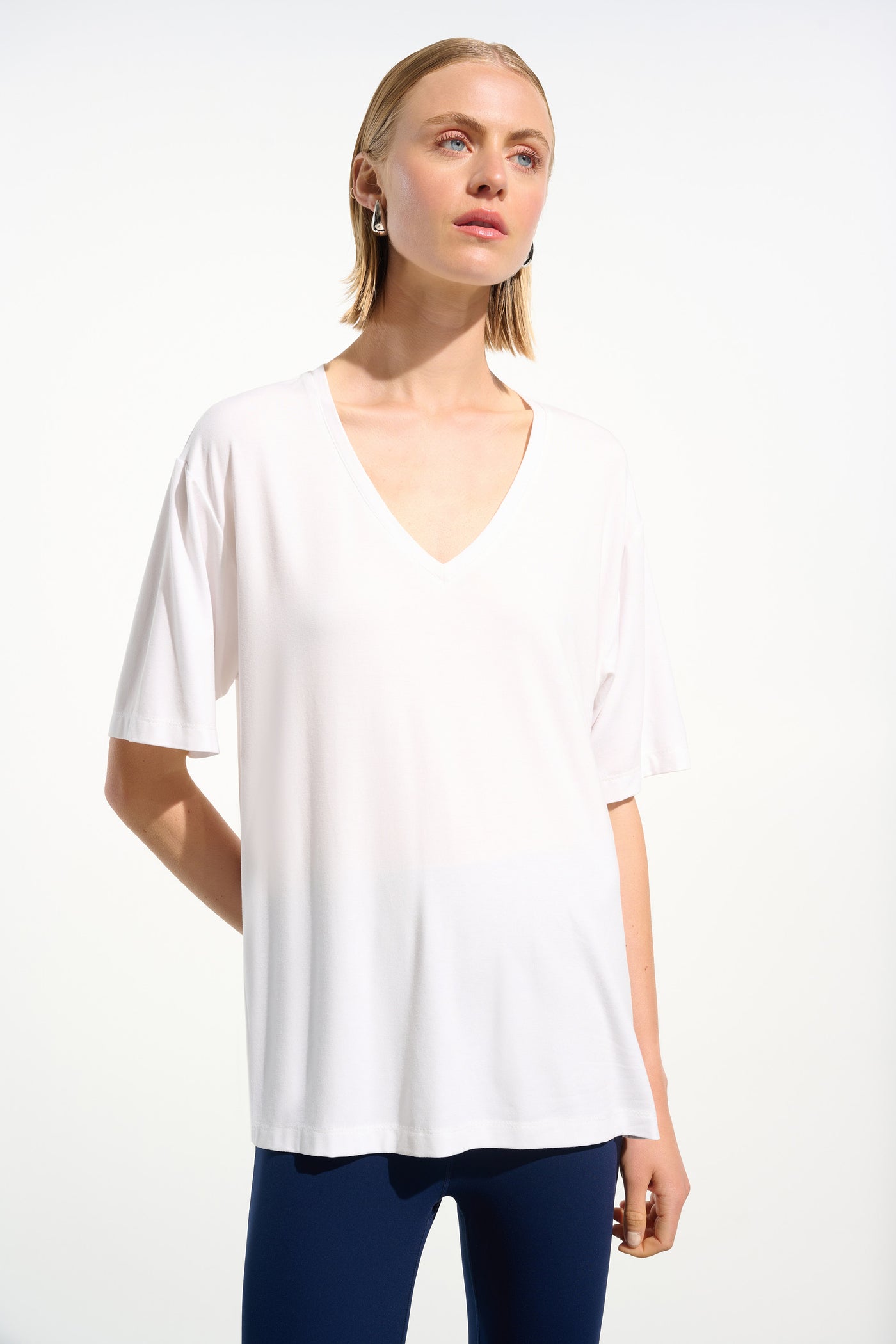 Jersey Boxy Tunic With V-neckline Joseph Ribkoff